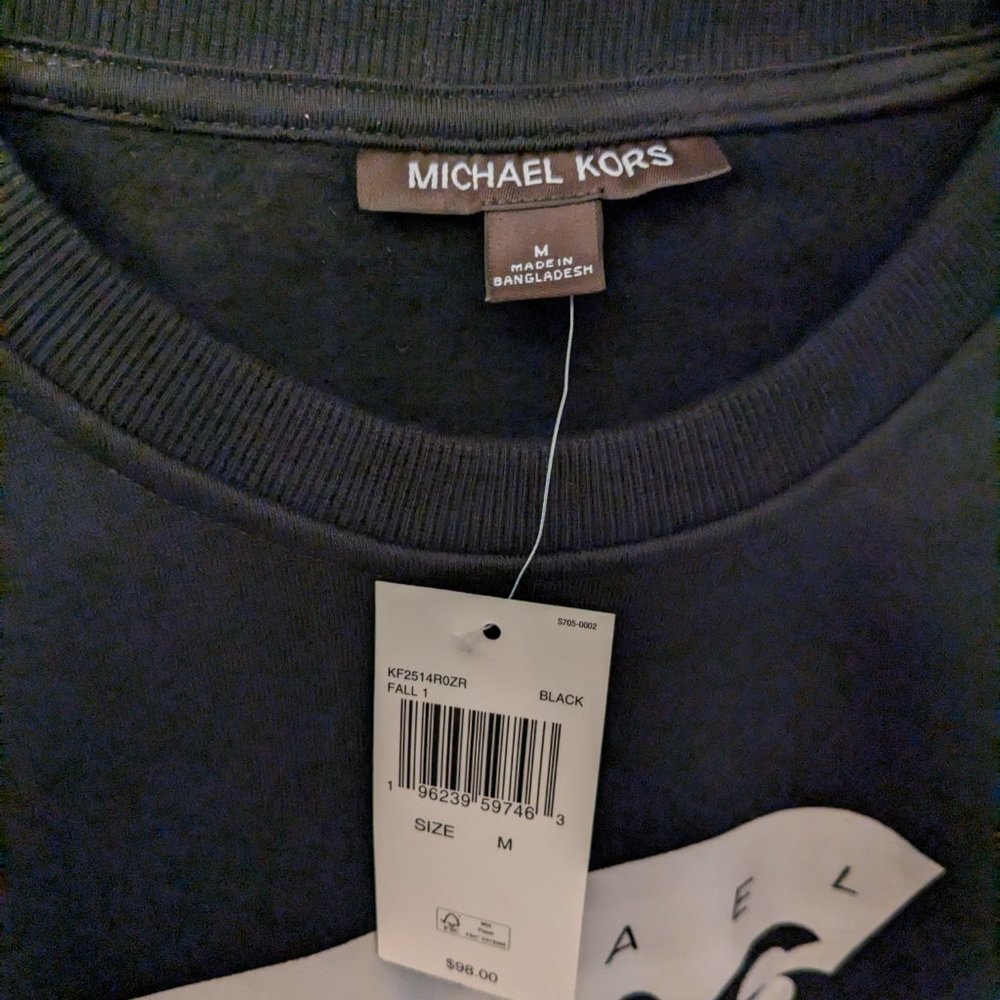 Michael Kors Men's Sweatshirt Black, Size Medium - Picture 7 of 9